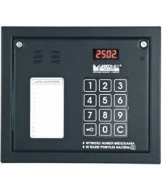 Laskomex CP-2502NR czarny Panel audio z mini listą lokatorów i z czytnikiem kluczy RFID