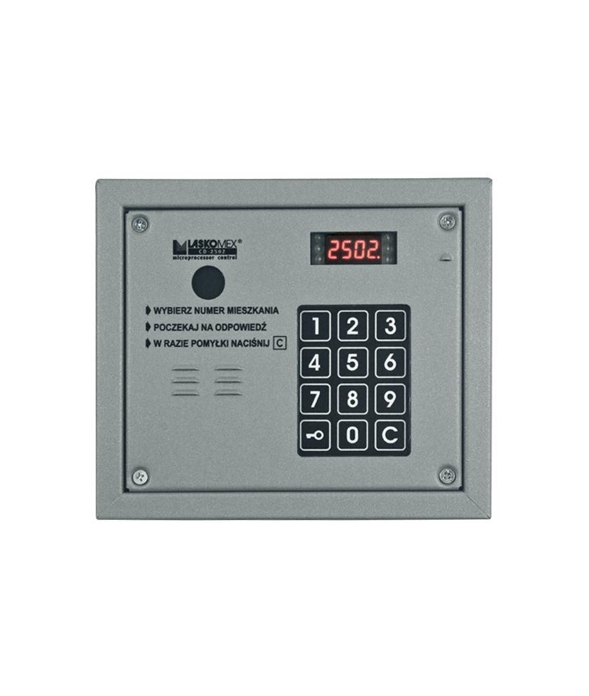 Laskomex CP-2503R srebrny Panel audio z czytnikiem kluczy RFID