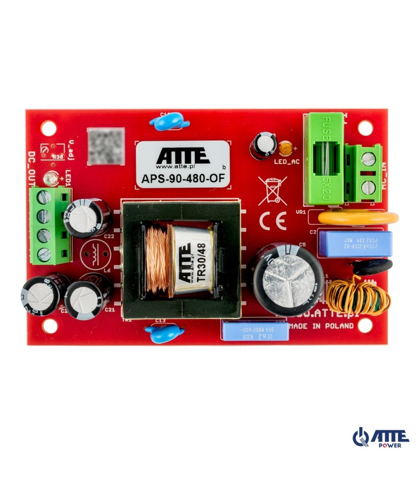 Zasilacz sieciowy SMPS 48V 2A 90W ATTE APS-90-480-OF