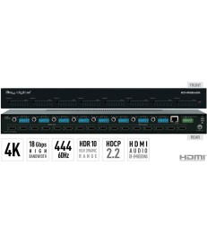 Key Digital Matryca HDMI 4K/18G z niezależnym przełączaniem audio KD-MS8x8G