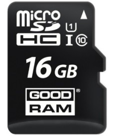 KARTA PAMIĘCI microSD GOODRAM UHS1 CL10 16GB + ADAPTER 100MB