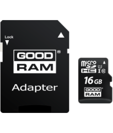 KARTA PAMIĘCI microSD GOODRAM UHS1 CL10 16GB + ADAPTER 100MB