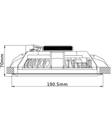 GŁOŚNIK SUFITOWY PODTYNKOWY HQM HQM-SOZ10 10W 100V BIAŁY