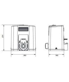 Zestaw Somfy Elixo 500 230V RTS Comfort Pack+ (1216450) do bram przesuwnych