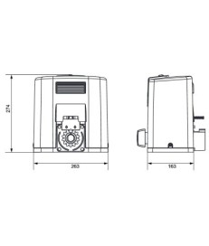 Zestaw Somfy Elixo 500 3S RTS 24V Comfort Pack (1216364) do bram przesuwnych