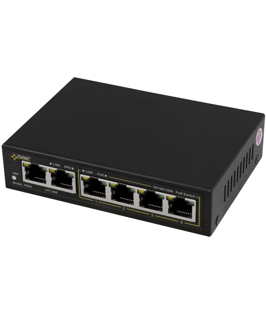 SWITCH GIGABIT POE 4+2 PULSAR SG64