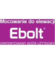 Kołek do mocowania na elewacji Ebolt 12*300 mm z gwintem wewnętrznym M5