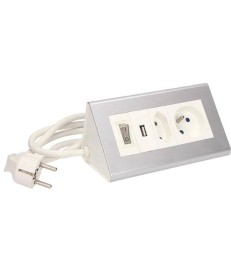 Przedłużacz biurkowy z wyłącznikiem ORNO OR-AE-1328 2x250V AC i USB