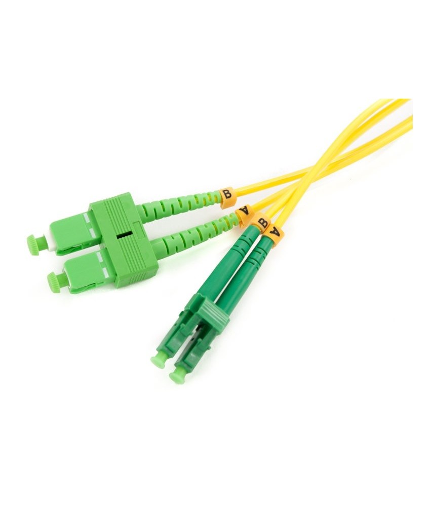 PATCHCORD ŚWIATŁOWODOWY SM 3M DUPLEX 9/125, SC/APC-LC/APC