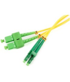 PATCHCORD ŚWIATŁOWODOWY SM 1M DUPLEX 9/125, SC/APC-LC/APC 3MM