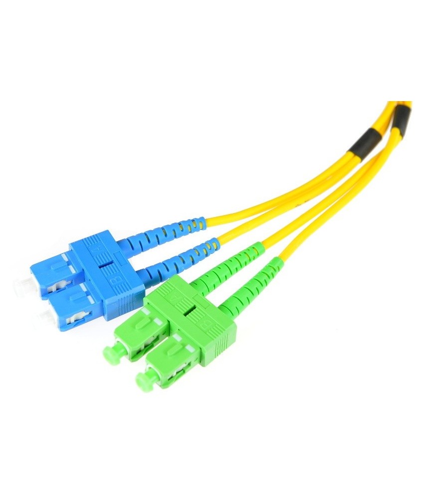 PATCHCORD ŚWIATŁOWODOWY SM SC/UPC-SC/APC DUPLEX 2m