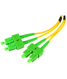 PATCHCORD ŚWIATŁOWODOWY SM 10M DUPLEX 9/125, SC/APC-SC/APC