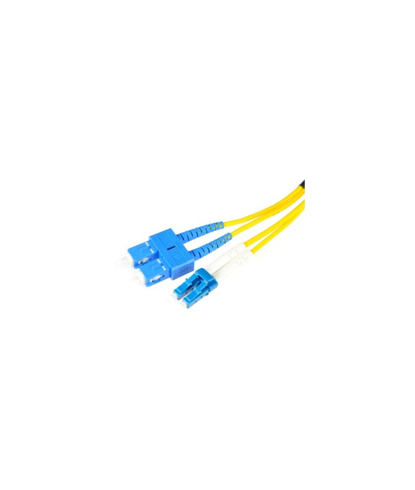 PATCHCORD ŚWIATŁOWODOWY SM SC/UPC-LC/UPC DUPLEX 0,5m