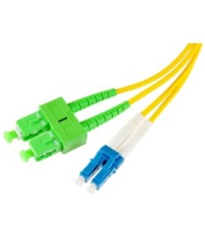 PATCHCORD ŚWIATŁOWODOWY SM 1M DUPLEX 9/125, SC/APC-LC/UPC 3MM