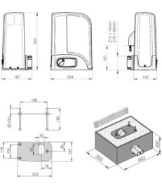 Zestaw DEA KIT LIVI 9N do bram przesuwnych do 900kg