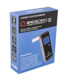 Alkomat BACscan F-50 elektrochemiczny. Kalibracja 24mc - 10 lat gwarancji.