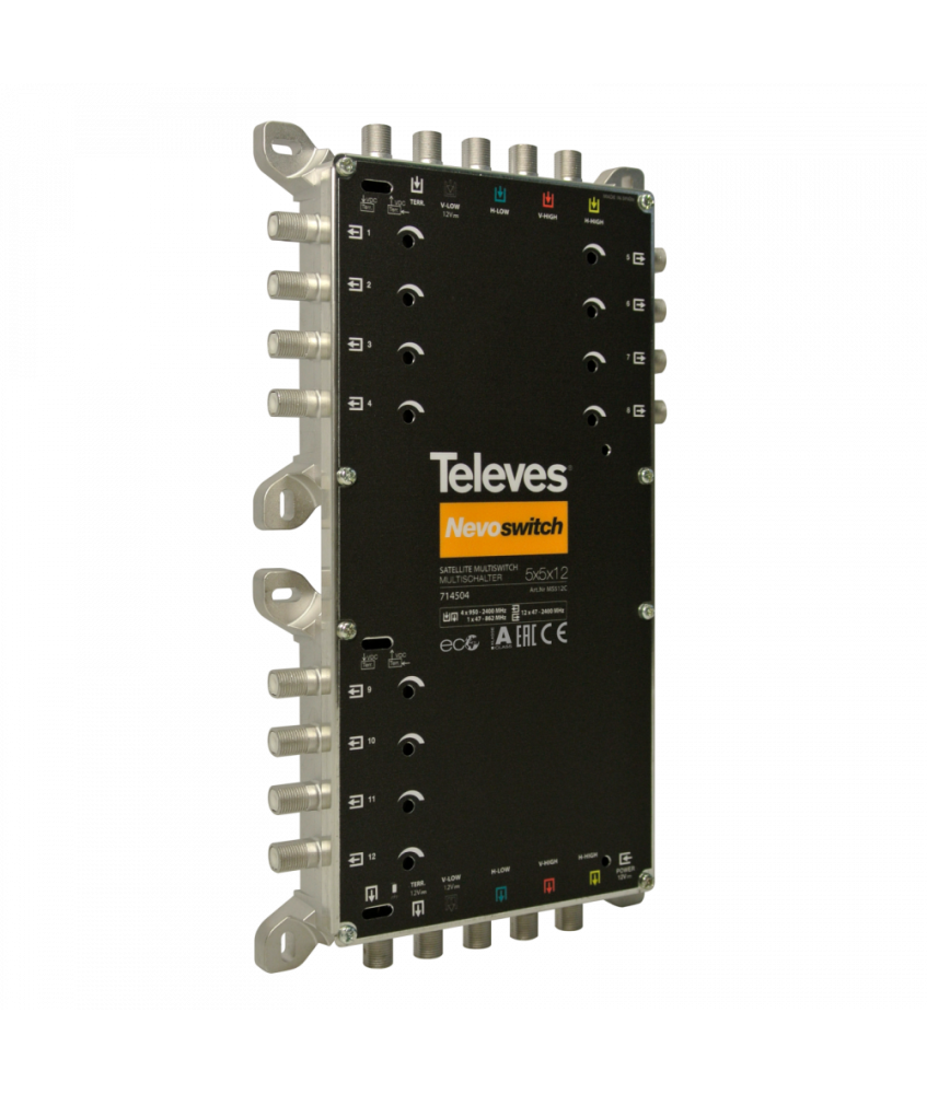 Multiswitch Televes Nevoswitch 5x5x12, ref. 714504