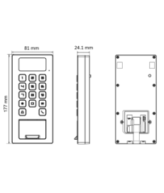 TERMINAL KONTROLI DOSTĘPU HIKVISION DS-K1T502DBFWX-C