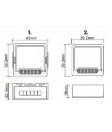 Moduł OXT mini 2 obwódy ZigBee bez N Tuya