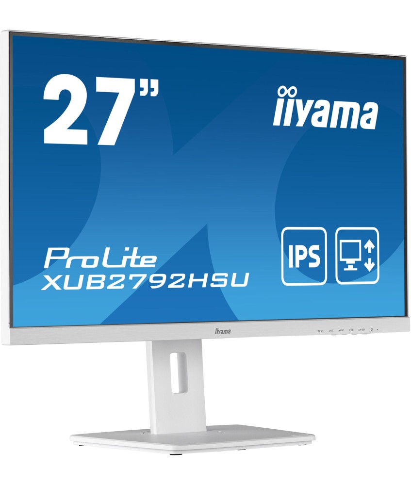 Monitor LED IIYAMA XUB2792HSU-W5 27 cali Pivot Ultra Slim Biały