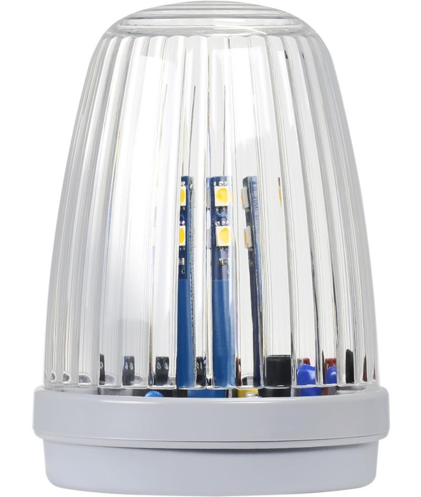 Lampa LED Proxima KOGUT BIAŁA z anteną 433.92 MHz (24/230V DC/AC) świeci na żółto