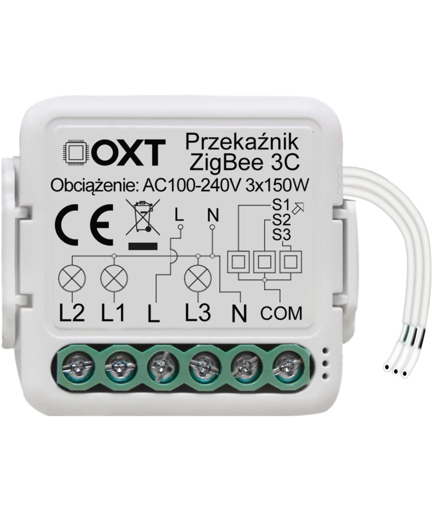 Moduł OXT mini 3 obwody ZigBee Tuya