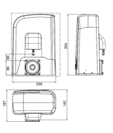 Zestaw DEA LIVI 6/24N/F KIT do 600kg do bram przesuwnych