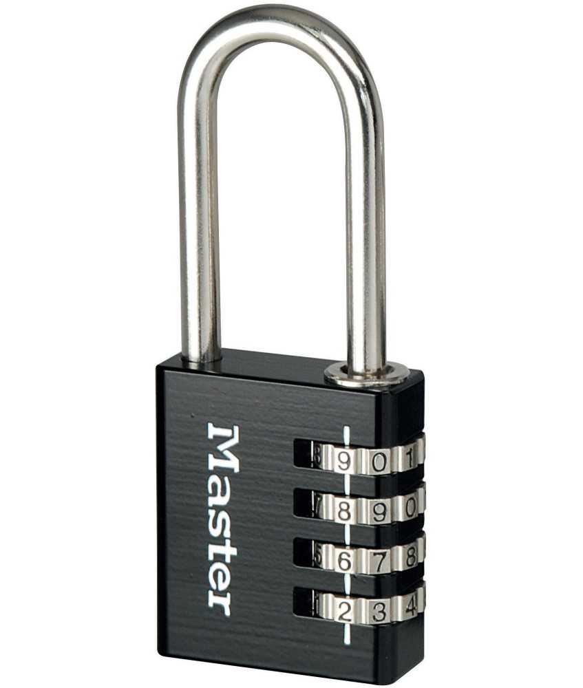 Kłódka z szyfrem długa Master Lock 7640EURDBLKLH