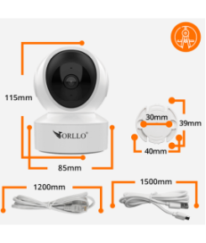 Kamera IP Orllo W10 mini wewnętrzna obrotowa 5MP SIM