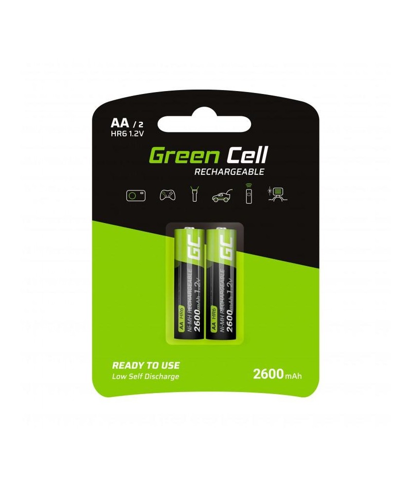 AKUMULATORKI Green Cell 2x AA HR6 2600mAh GR05