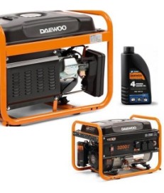 ZESTAW AGREGAT PRĄDOTWÓRCZY DAEWOO GDA 3500E 2.8kW + GENERATOR OIL SAE 10W-30 DWO 600