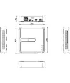 Rejestrator IP Hilook by Hikvision 4 kanały 4MP NVR-4CH-H/4P biały