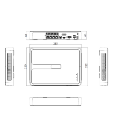 Rejestrator IP Hilook by Hikvision 8 kanałów 4MP NVR-8CH-H/8P biały