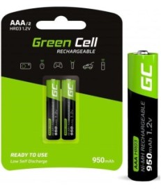 AKUMULATORKI Green Cell 2x AAA HR03 950mAh GR07