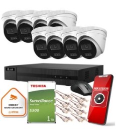 Zestaw monitoringu Hilook 8 kamer IP IPCAM-T2-30DL 1TB dysk