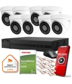 Zestaw monitoringu Hilook 8 kamer IP IPCAM-T5 1TB dysk