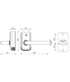 Klamka elektroniczna Compact WFE L730-EU