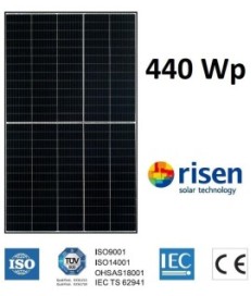 Moduł panel PV czarna rama 440W RISEN RSM130-8-440M 1894x1096x30mm