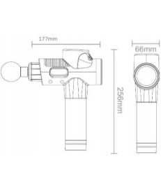 Pistolet do masażu MITON MT-02 bezprzewodowy