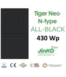 Moduł panel PV full black N-TYPE 430W Jinko JKM430N-54HL4R-B 1762x1134x30mm