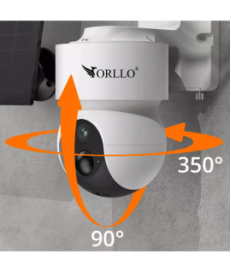 Kamera IP Orllo E7 PRO SIM solarna zewnętrzna bezprzewodowa obrotowa 3MP + Karta SD 32Gb