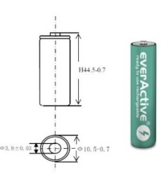 Akumulatorki AAA / R03 Ni-MH everActive 550mAh Infinity Line 3000 cykli (blister 4 szt.)