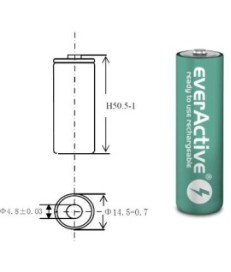 Akumulatorki AA / R06 Ni-MH everActive 1100mAh Infinity Line 3000 cykli (blister 4 szt.)