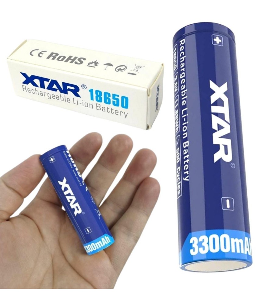 Akumulator 18650 Li-Ion 3,6V Xtar 3300mAh (1 szt.) z zabezpieczeniem