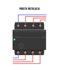 Sterownik OXT 3 fazy 80A 4P DIN Tuya WiFi