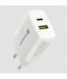 ŁADOWARKA SIECIOWA everActive SC-370Q 25W 1xUSB-C 1xUSB-A PD PPS