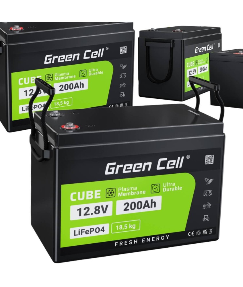 AKUMULATOR LITOWO-ŻELAZOWO-FOSFORANOWY LiFePO4 Green Cell 12.8V 200Ah CAV04S