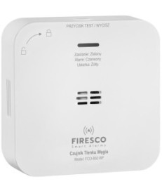 Czujnik czadu Firesco FCO-850 WF z WiFi aplikacja Tuya