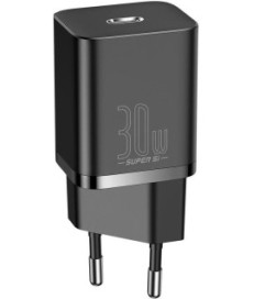 ŁADOWARKA SIECIOWA Baseus Super Si Quick Charger 1C CSUP-J01 30W 1x USB-C PD 3.0 QC 3.0 CZARNA