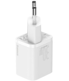 ŁADOWARKA SIECIOWA Baseus Super Si Quick Charger 1C CSUP-J02 30W 1x USB-C PD 3.0 QC 3.0 BIAŁA